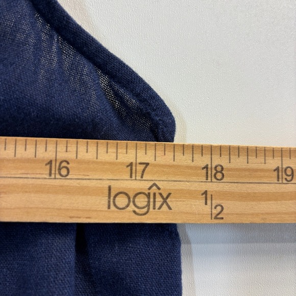 Old Navy Women Scandi Linen Blend Dress Size SP Lagenlook Beach Boho Minimalist - Picture 4 of 8